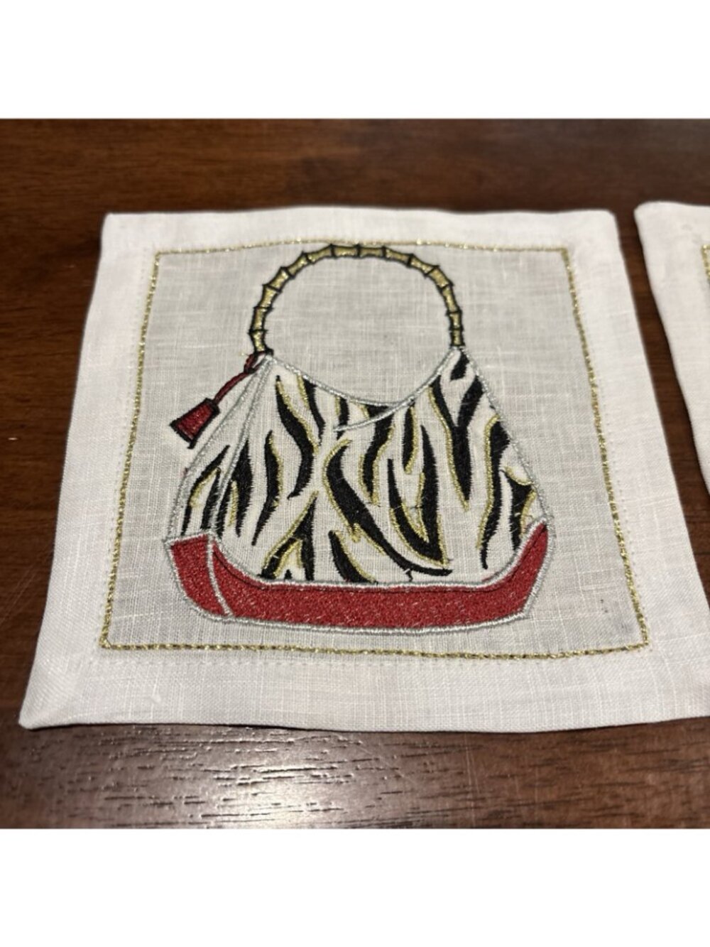 Fashion Purse Cocktail Napkins (Set of 6) by Kim Seybert - Picture 3 of 6
